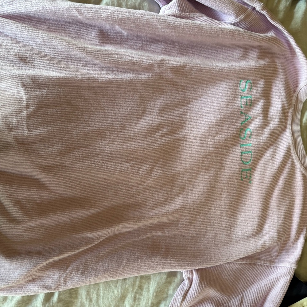 Seaside Women's Light Pink Crew Neck Sweater